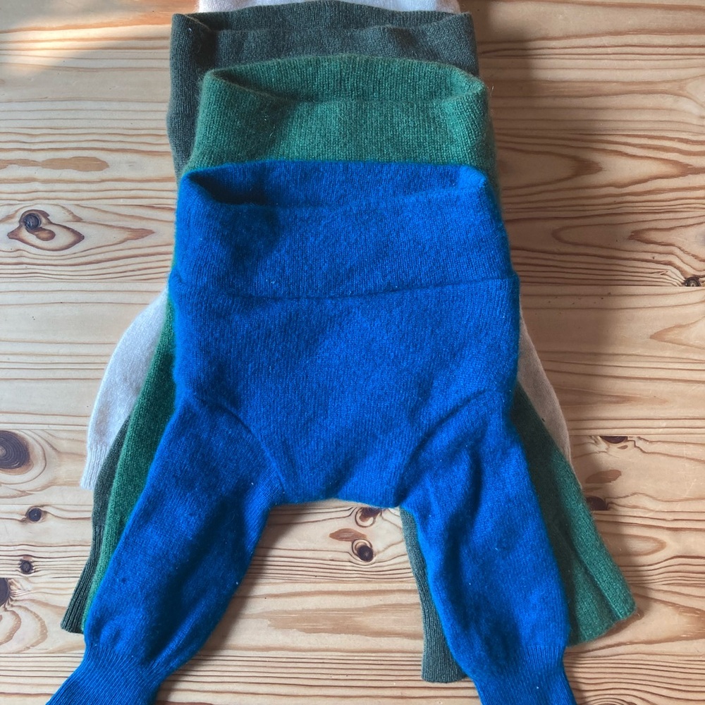 Bundle 2x Cashmere Wool Pants or Diaper Cover XS from 6 Bags Full